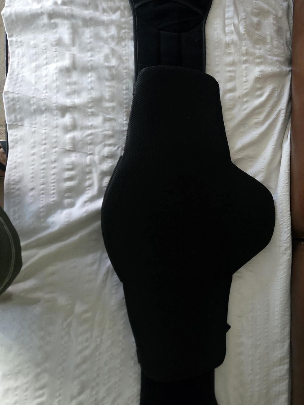 Women/Men's Protective Padded Support Belt - Black